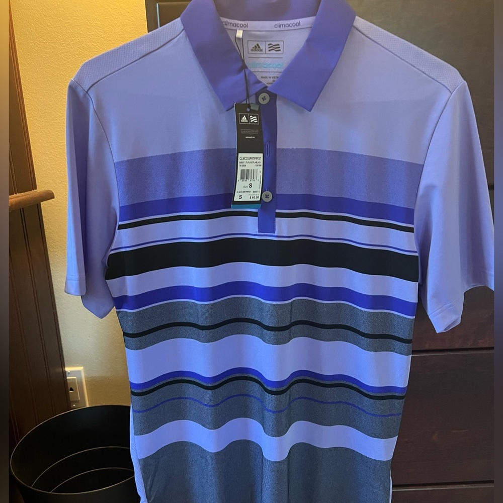 NWT Mens Addidas Climacool Golf Shirt